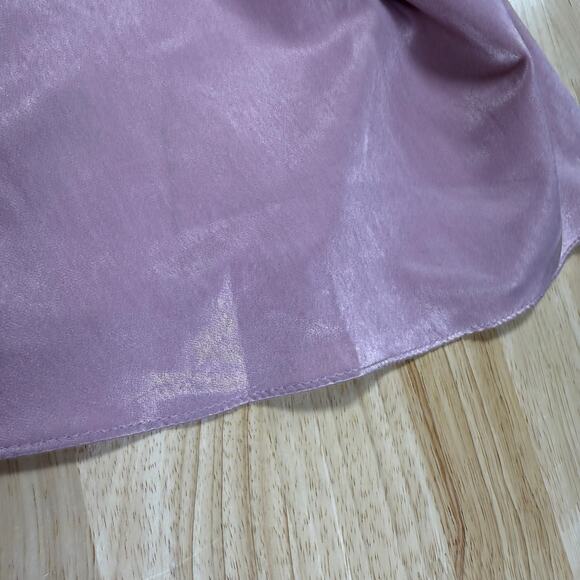 Mac Duggal NWT Ruffled Sleeve Asymmetric Maxi Gown Orchid Pink Size 18W - Picture 11 of 12